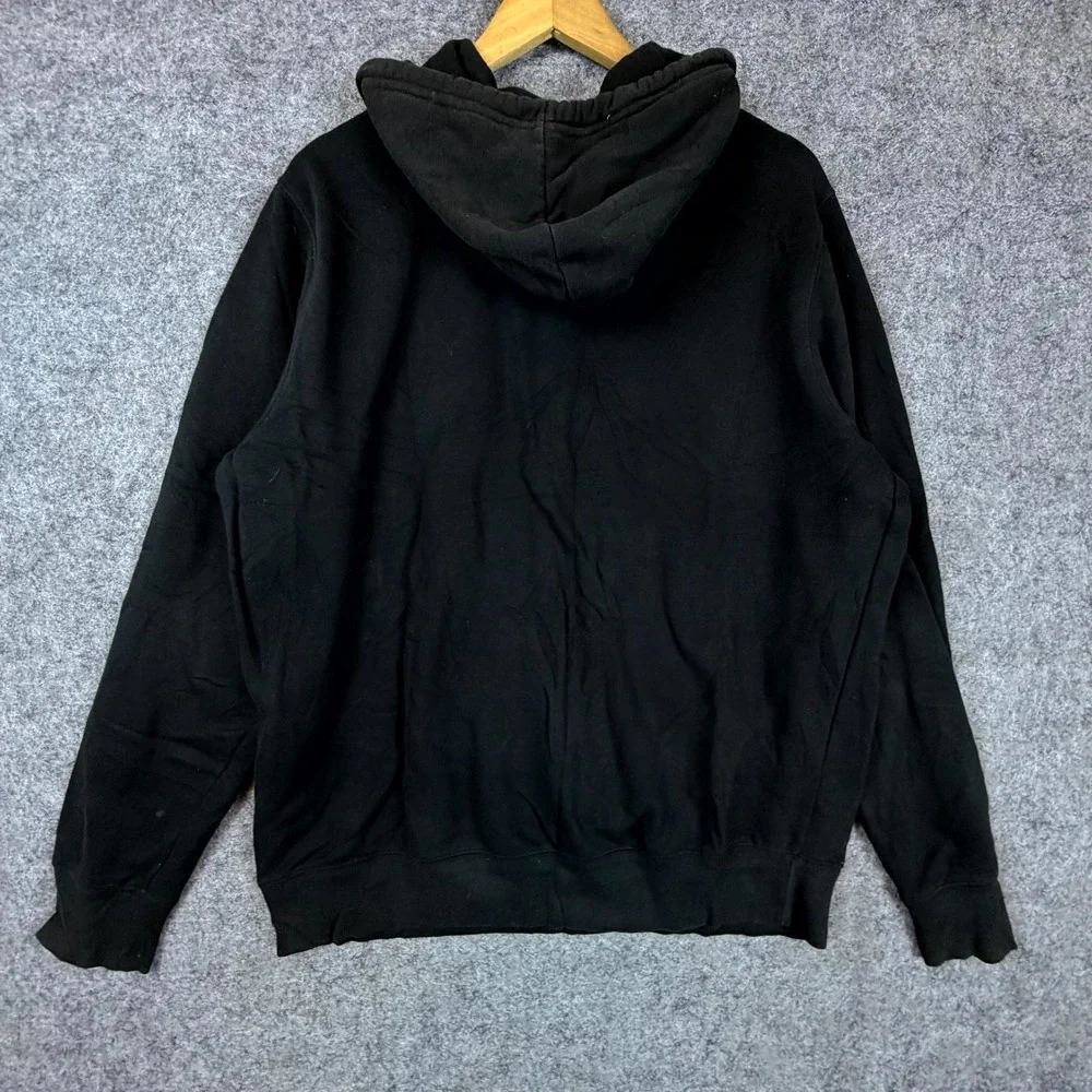 The North Face Hoodie Mens Large Black White Graphic Print Kangaroo Pockets - Picture 6 of 7